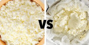 Queijo Cottage e ricota